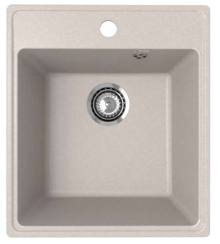 Кухонная мойка Ulgran Quartz Forte 425-10 43х49 цвет песочный
