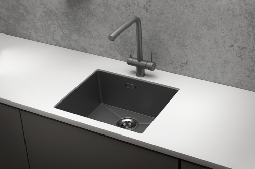 Кухонная мойка Granula 5445U, ГРАФИТ МАТОВЫЙ 54х45 цвет графит матовый поверхность матовая