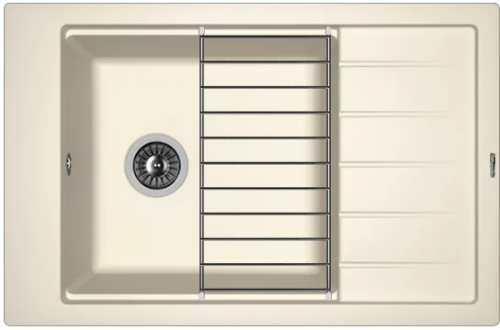 Кухонная мойка Florentina Липси 780_P 20.275.D0780.201 78х51 цвет белый поверхность матовая