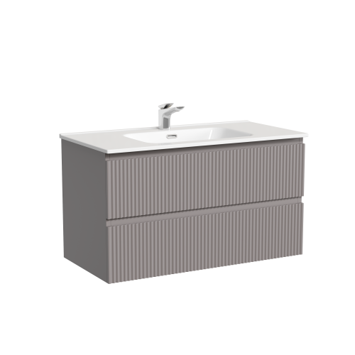 Тумба под раковину Sancos SNOB R SNR90SM 89х45х50 подвесная цвет бежевый