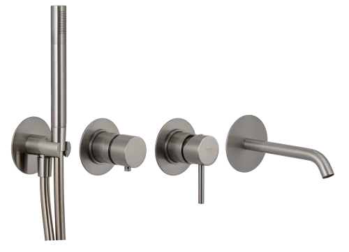 Смеситель для ванны Remer X Style X96S03ROXXXV встраиваемый в стену сталь