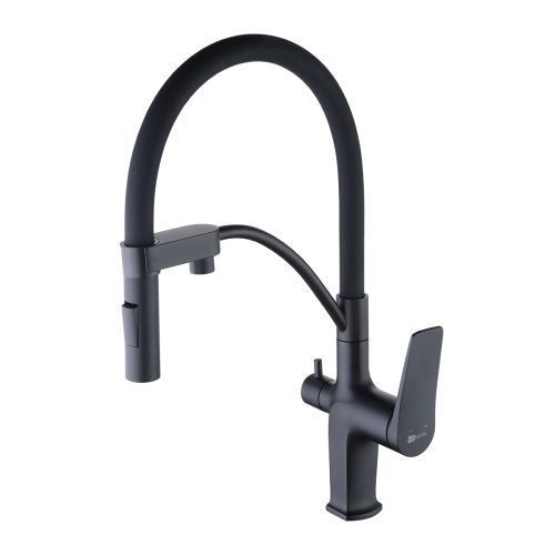 Смеситель для кухни LeMark Bronx LM3761BL на мойку черный