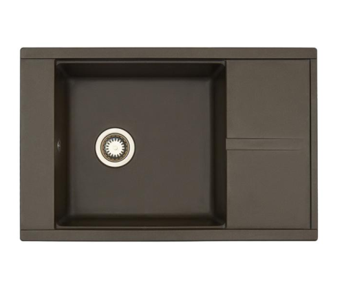 Кухонная мойка Aquaton Делия 1A715132DE280 78х51 цвет коричневый поверхность матовая