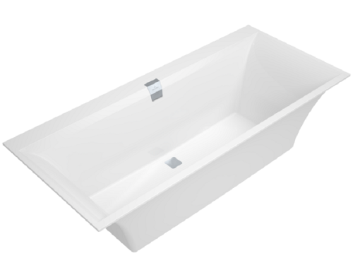 Ванна квариловая Villeroy Boch Squaro Edge 12 UBQ170SQE2DV-01 170х75 пристенная прямоугольная с ножками