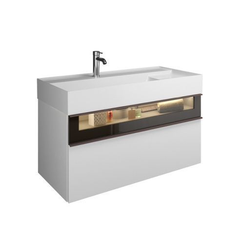 Тумба с раковиной Burgbad Yumo SFMX102F3193C0001*1 102х47х48 цвет белый