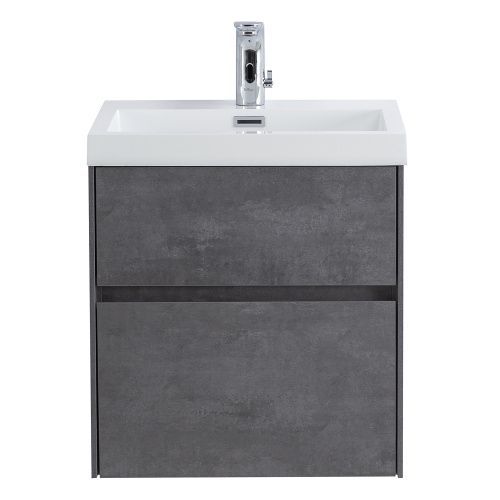 Тумба под раковину BelBagno Pietra Mini PIETRA MINI-500AS-2C-SO-SCM 49х40х40 подвесная цвет серый