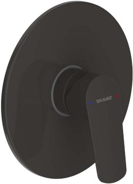 Смеситель Bravat RHEIN PB8429564BW-ENG встраиваемый в стену черный