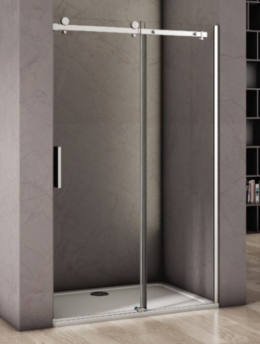 Душевая перегородка Good Door ALTAIR АЛ00004 140х195 стекло прозрачное с рисунком профиль хром глянцевый