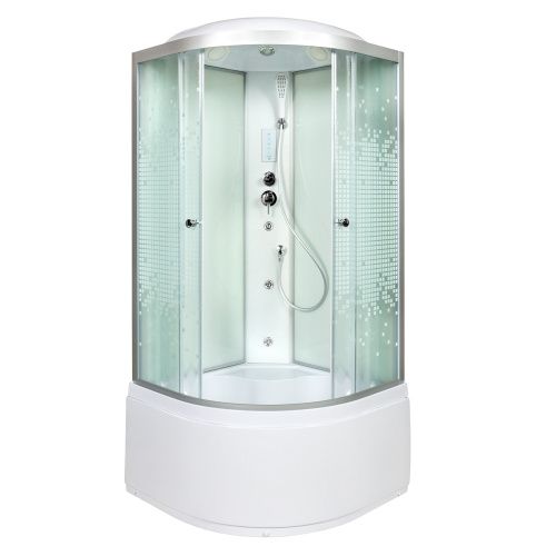 Душевая кабина AvaCan L910GM+EL 100х100 четверть круга с крышей ориентация универсальная