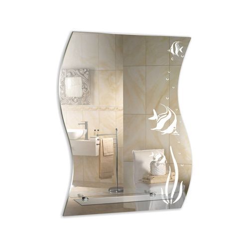 Зеркало в ванную Loranto 00000000737 51х68 цвет с рисунком