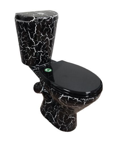 Унитаз-компакт напольный с бачком Rosa Элегант Вн УнЧ13 черный с сиденьем каскадный смыв