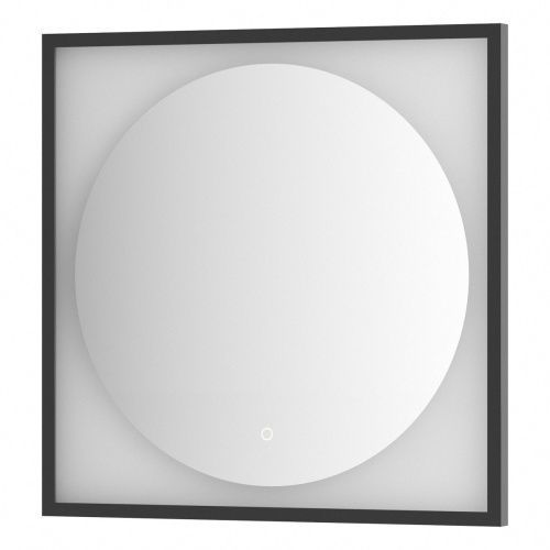 Зеркало в ванную Defesto ECLIPSE DF 2232S 70х70 цвет черный