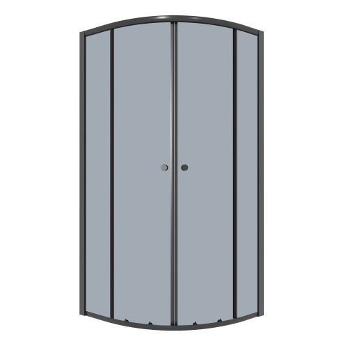 Душевой уголок Niagara Eco NG-1003-14T 79х79 стекло тонированное профиль черный матовый без поддона
