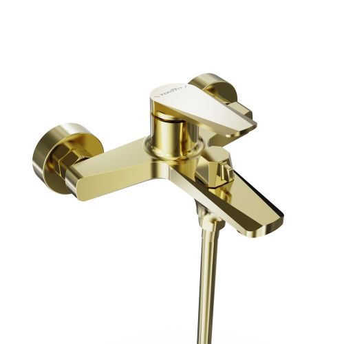 Смеситель для ванны Tokito KIN TOK-KIN-1014 настенный брашированное золото