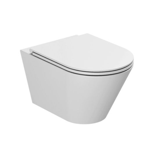 Чаша унитаза подвесная Azzurra FORMA FMVKSPE00000BI цвет белый без сиденья безободковая душевой смыв