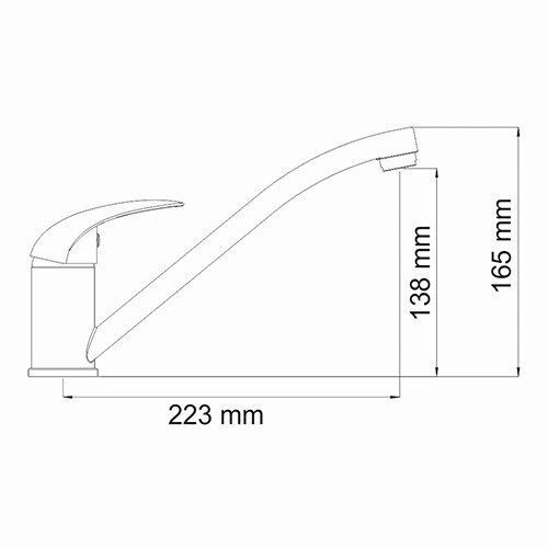 Смеситель для кухни Wasserkraft Isen 2600 2607 на мойку хром - фото 4