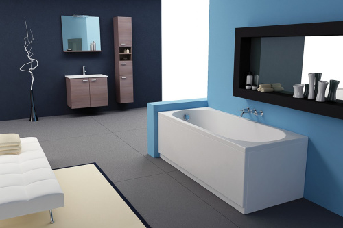 Ванна акриловая Kolpa-San TAMIA 533880 180х80 пристенная прямоугольная без каркаса