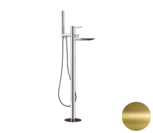 Смеситель для ванны Remer Minimal N08VO напольный латунь брашированная
