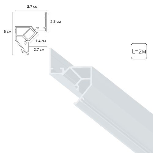 Теневой профиль под натяжной потолок Arte Lamp Gap (Гап) A680233