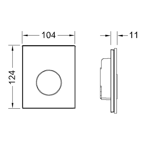Панель смыва механическая Tece TECEloop 9242650 цвет белый - фото 2