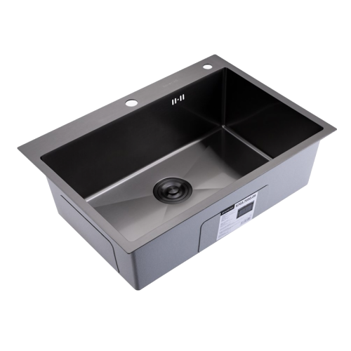 Кухонная мойка Splenka S703.7050.09 70х50 цвет графит поверхность матовая