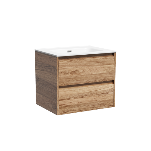 Тумба под раковину Sancos Libra LB60ECH 59х45х50 подвесная цвет дуб чарльстон