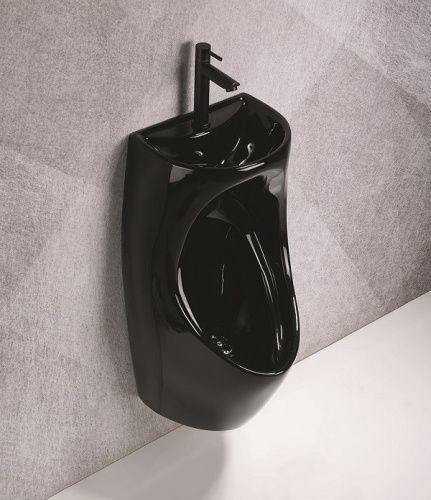 Писсуар Ceramalux X573B-P подвесной черный глянцевый