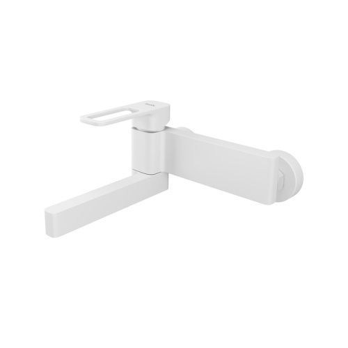 Смеситель для ванны и душа IDDIS Slide SLIWT00i02WA настенный белый матовый