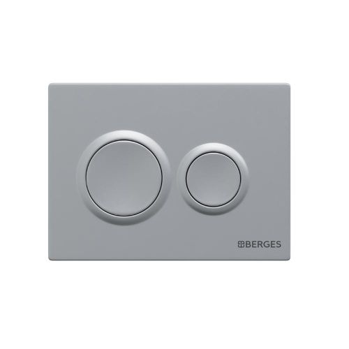 Клавиша смыва механическая Berges NOVUM 040062 цвет хром матовый