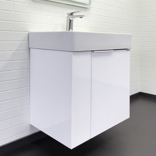 Тумба с раковиной Comforty Асти 00-00019248CF 60х46х70 подвесная цвет белый