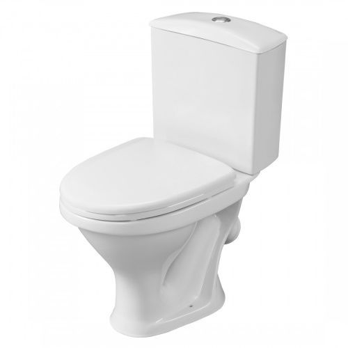 Унитаз-компакт напольный с бачком Santeri Вест 1P2018S0000BF белый с сиденьем каскадный смыв