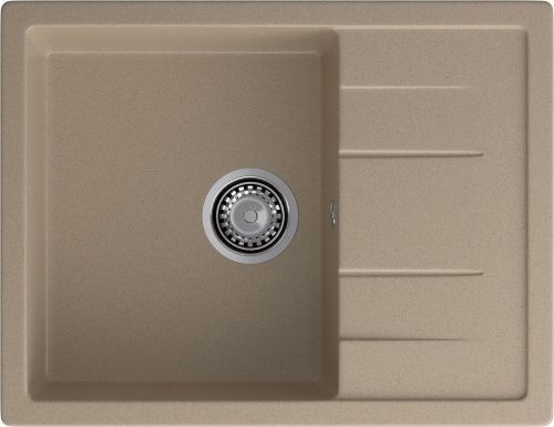Кухонная мойка Granfest Quadro Q-650L песочный 65х50 цвет бежевый поверхность матовая