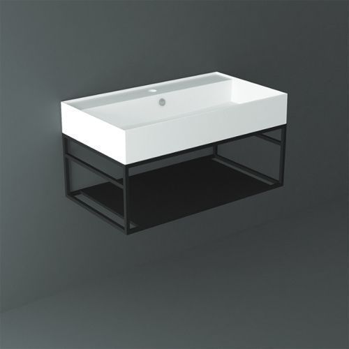 Консоль под раковину Simas Agile AGSS81 81х46х28 подвесная цвет черный матовый