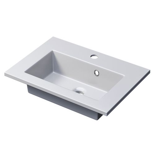 Раковина керамическая Uperwood Aurora RAurora50wg 51х36 полувстраиваемая цвет белый