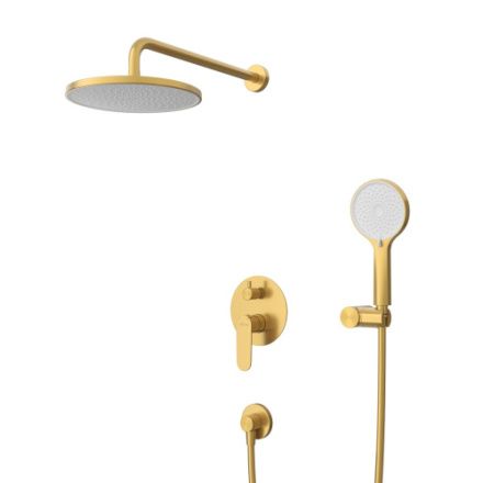 Душевая система Cezares STYLUS STYLUS-DSET-BORO встраиваемая цвет брашированное золото