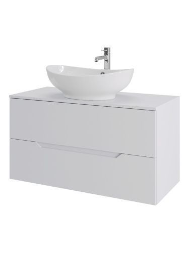 Тумба с раковиной Orange Line Li-100TuwMDF+B08-585W 101х46х73