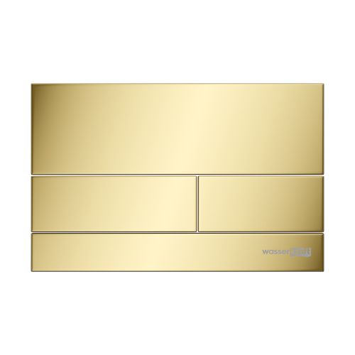 Клавиша смыва механическая Wasserkraft PG04 цвет золото глянцевое