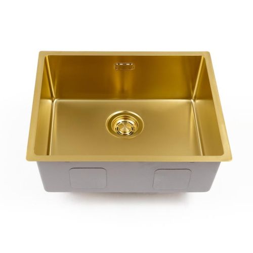 Кухонная мойка Grandex Aqua 5011361 54х44 цвет золото поверхность матовая