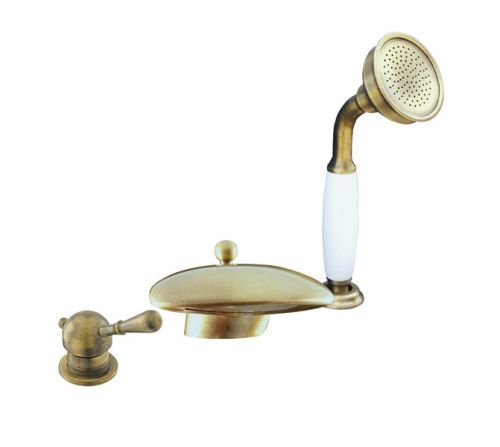 Смеситель RavSlezak LABE L470.5SSM на борт ванны бронза