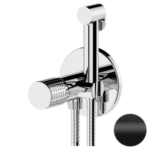 Гигиенический душ со смесителем Remer CEC65WNO черный матовый