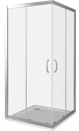 Душевой уголок Good Door INFINITY ИН00021 100х100 стекло матовое профиль хром без поддона