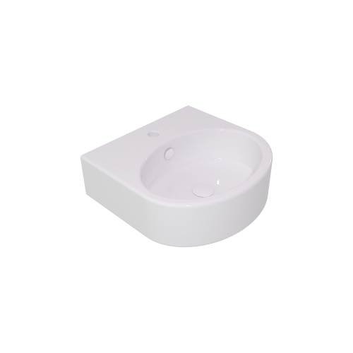 Раковина керамическая GSG Ceramic Design Like LKLAVBW45000 45х44 подвесная цвет белый 1 отверстие под смеситель