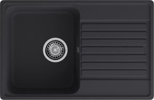 Кухонная мойка Granfest Quarz 78 черный 74х48 цвет черный поверхность матовая