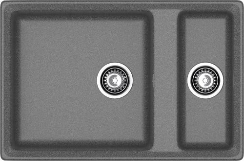 Кухонная мойка Granfest Level LV-760K графит 76х50 цвет графит поверхность матовая