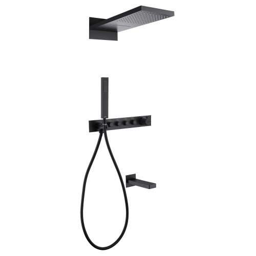 Душевая система ABBER AF8753B встраиваемая в стену с термостатом