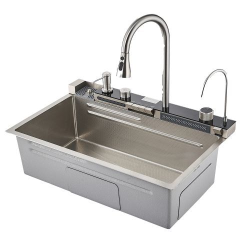 Кухонная мойка Savol S-SC001L 75х46 цвет сатин поверхность матовая