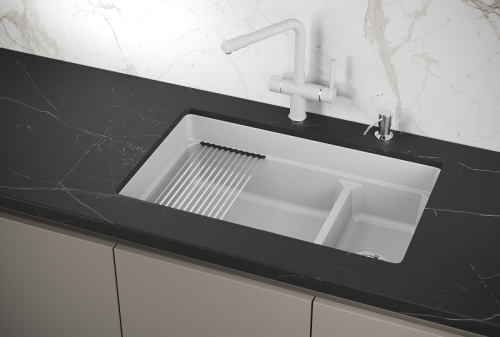 Кухонная мойка Granula Kitchen Space 7304U, АРКТИК 73х45 цвет арктик поверхность матовая