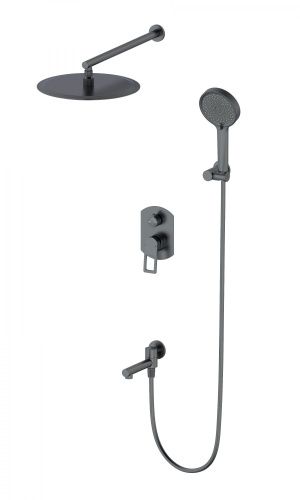 Душевая система Wonzon & Woghand Frame WW-88939010-BGM встраиваемая в стену цвет графит