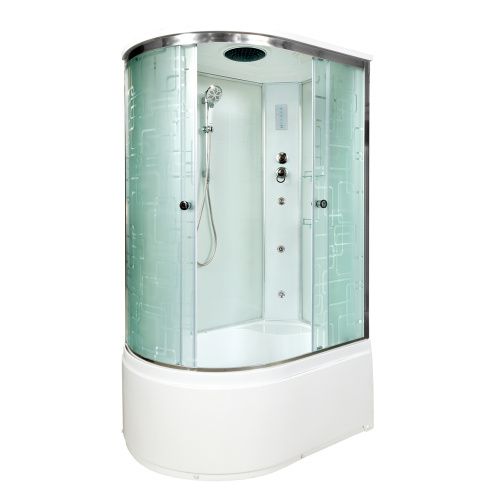 Душевая кабина AvaCan EM5012RGM+EL 120х90 асимметричная с крышей ориентация правая