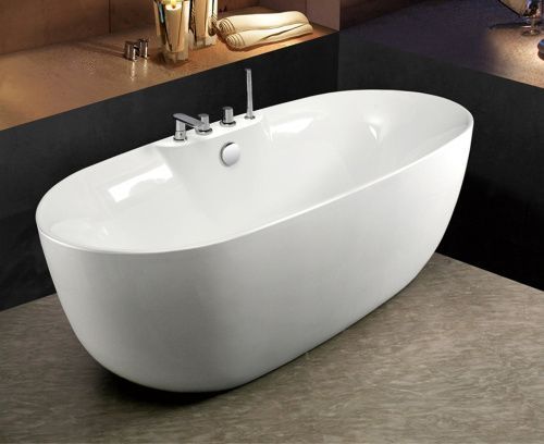 Ванна акриловая Esbano Rome-SM ESVAROMESM 170х80 отдельностоящая овальная с каркасом